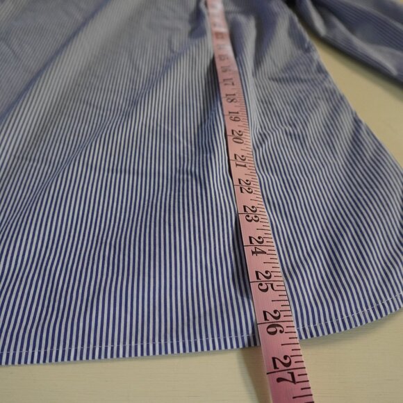 Talbots Boat Neck Collared Blouse Striped 3/4 Sleeve - Picture 10 of 10